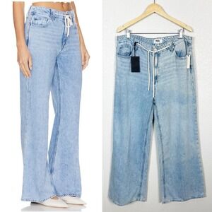 PAIGE NWT Anthrologie Womens Size 34 Zoey Wide Leg Relaxed Jean Dorah Wash
